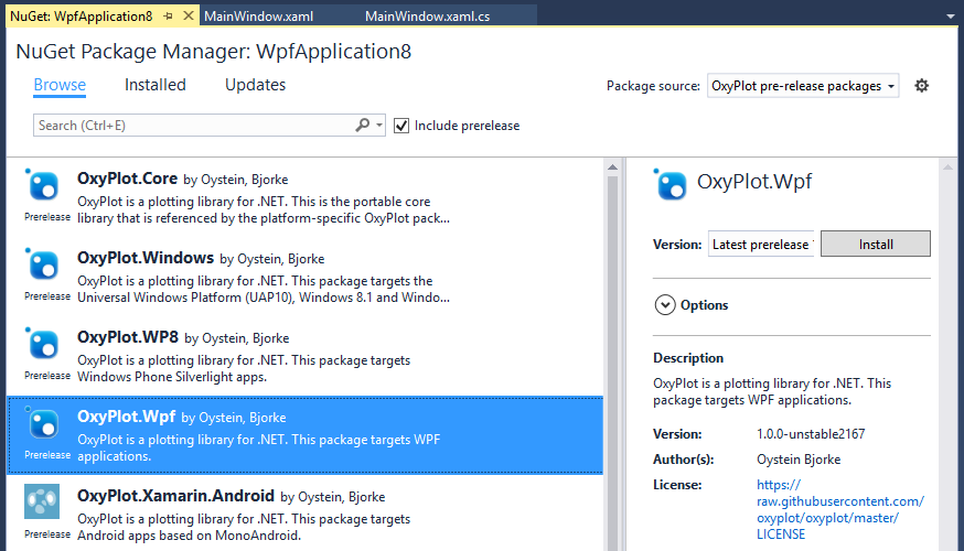 myget.org package manager